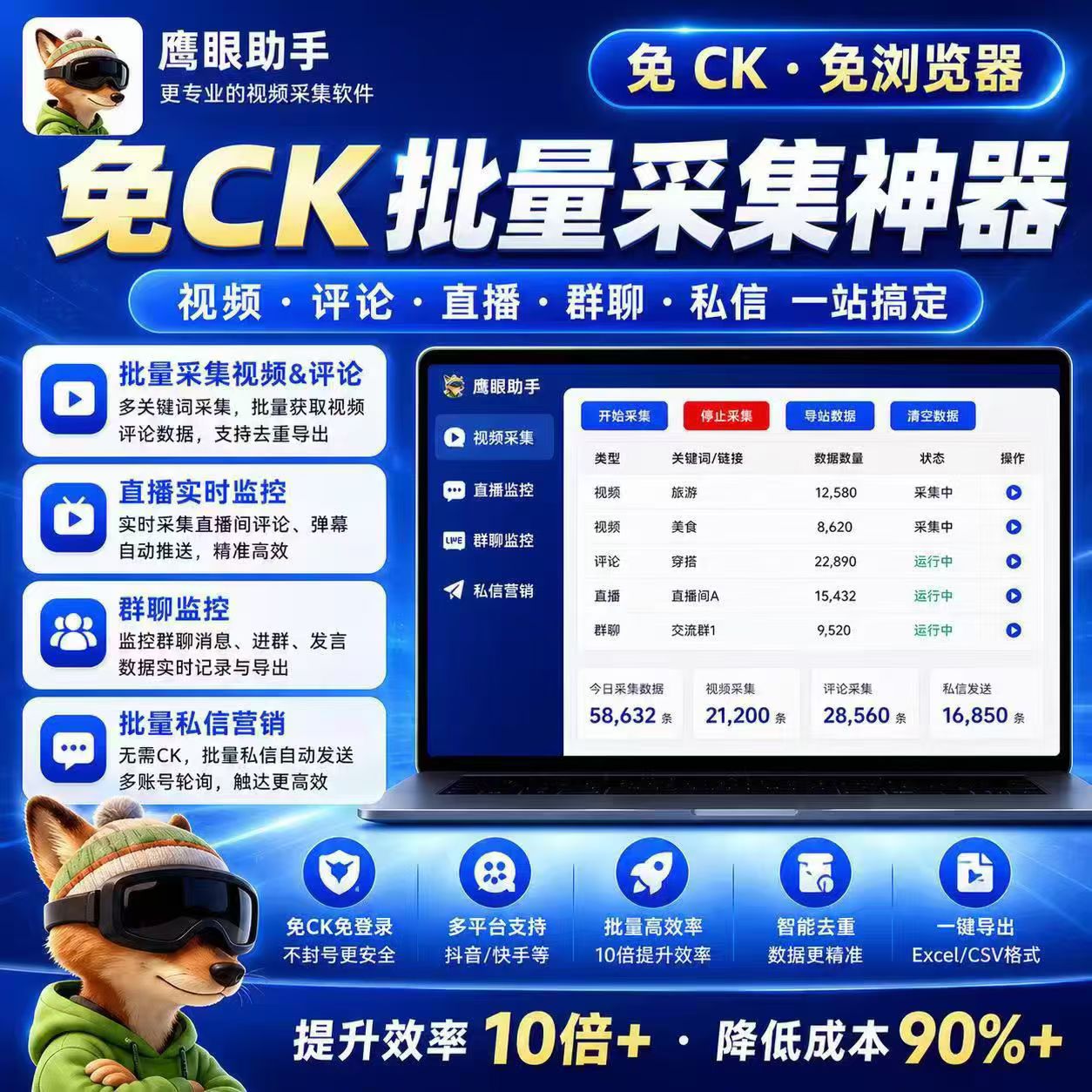 鹰眼（评论区实时监控）